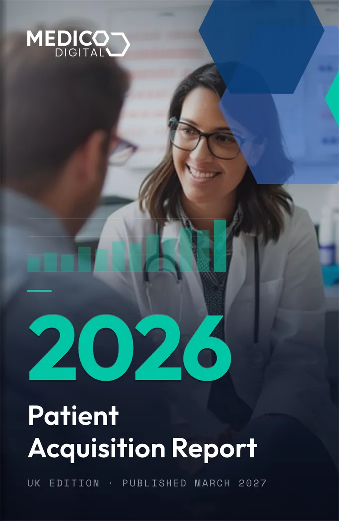 Cover of the 2026 Patient Acquisition Report, UK edition, published March 2027
